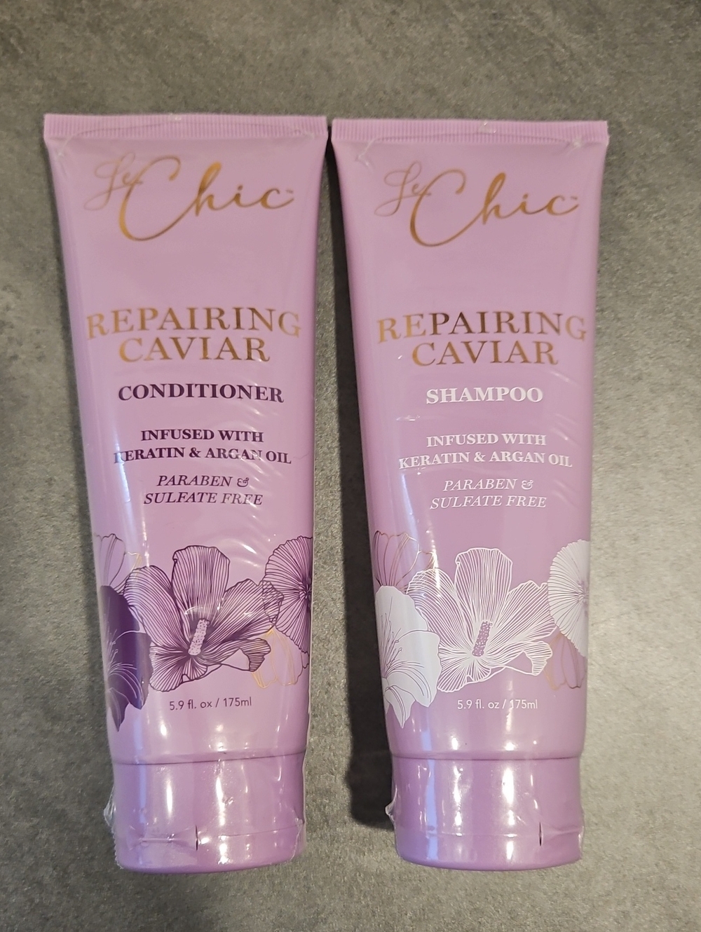 chic Repairing Caviar Shampoo & Conditioner - Lavender Pink Duo